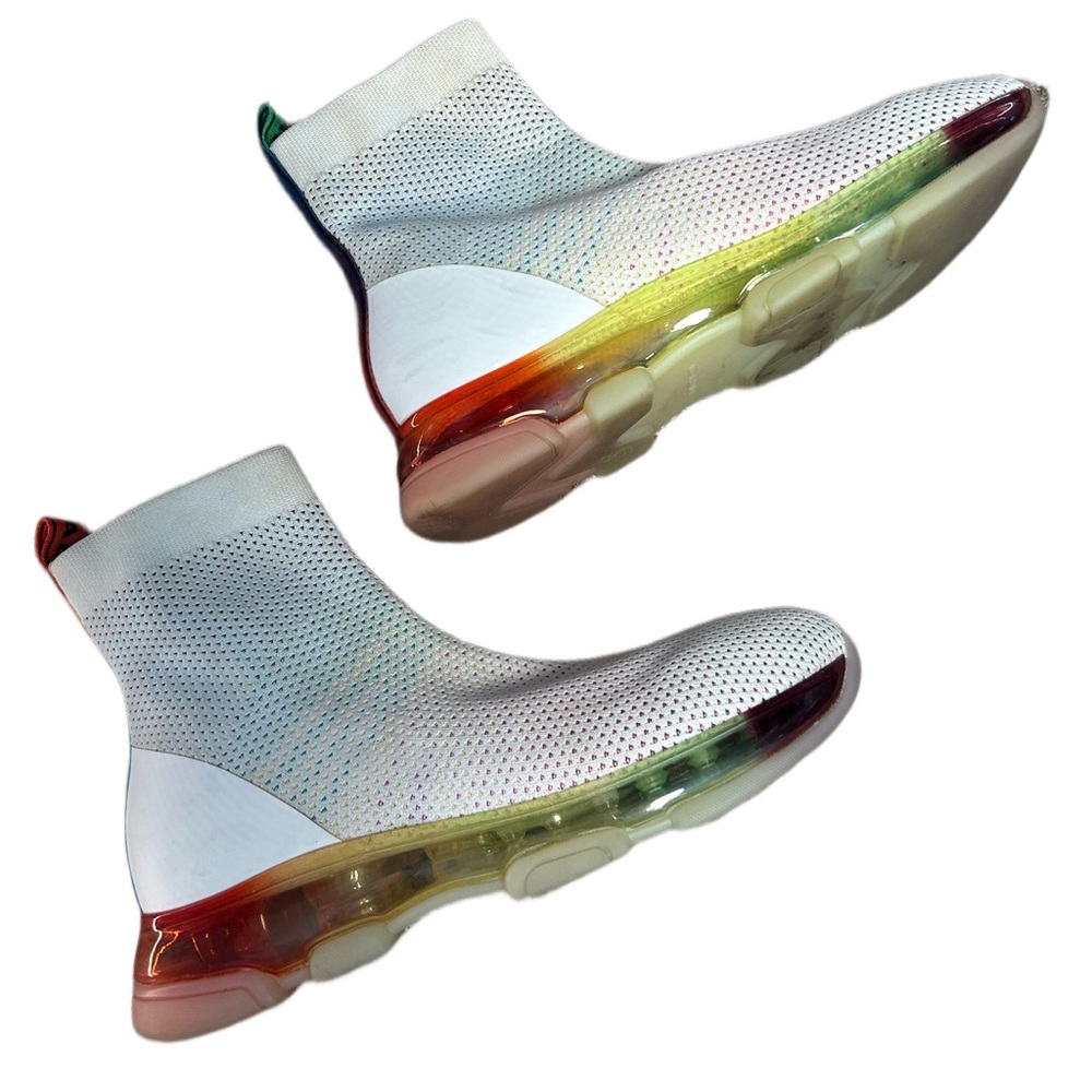 Limited edition Michael Kors pride rainbow sole sneakers